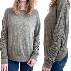 Daytrip ruched long sleeve shirt